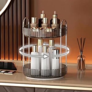 Rotating Shelving (2 shelves) New in Box Gray/Silver